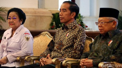 Megawati hingga Prabowo Kumpul Bareng Jokowi di Istana Negara