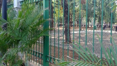 Penampakan Lokasi Ledakan di Monas