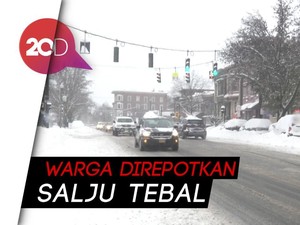 New York Diselimuti Salju Tebal