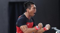 Itu diraihnya dari angkatan snatch 143 kg dan clean and jerk pada 172 kg. ANTARA FOTO/Nyoman Budhiana.