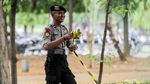 Lokasi Ledakan di Monas Digaris Polisi
