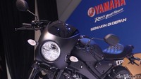 Paket aksesori ini akan membuat tampilan Yamaha XSR 155 menjadi bergaya cafe racer. Foto: Rifkianto Nugroho