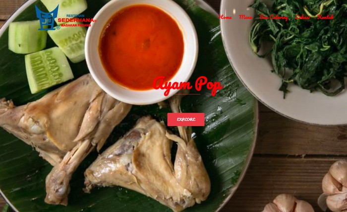 Foto: Screenshot website Restoran Sederhana. Foto: Screenshot website Restoran Sederhana.