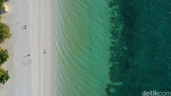 Ngurbloat dalam bahasa Indonesia berarti pantai pasir panjang. Pasir pantai dengan karakter seperti tepung terigu. Butirannya halus banget. Jika digenggam dengan tangan, pasirnya akan dengan mudah lolos saking halusnya (Didik Dwi Haryanto/detikcom) Ngurbloat dalam bahasa Indonesia berarti pantai pasir panjang. Pasir pantai dengan karakter seperti tepung terigu. Butirannya halus banget. Jika digenggam dengan tangan, pasirnya akan dengan mudah lolos saking halusnya (Didik Dwi Haryanto/detikcom)