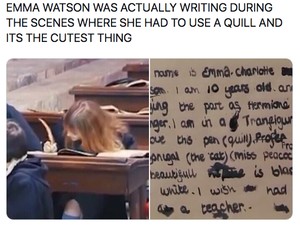 Meme Tulisan Hermione di Film Harry Potter, Kocak-kocak Banget!