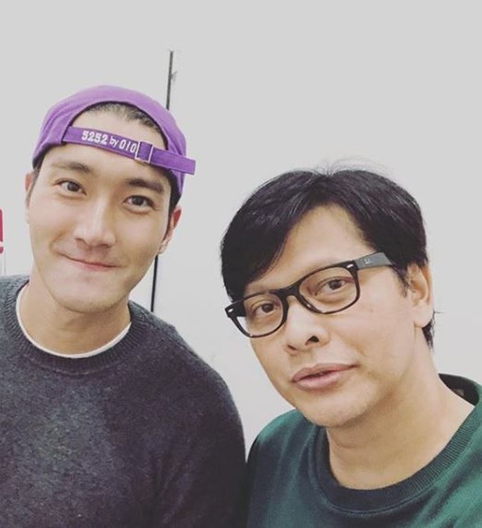 Siwon dan artis Indonesia foto selfie