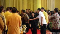 Megawati saat tiba di lokasi acara.