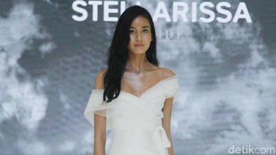 Foto: Gaun Pengantin Serba Putih Karya Stella Rissa untuk Tren 2020