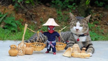 Jadi pedagang. Foto: facebook.com/spidey.adventure/