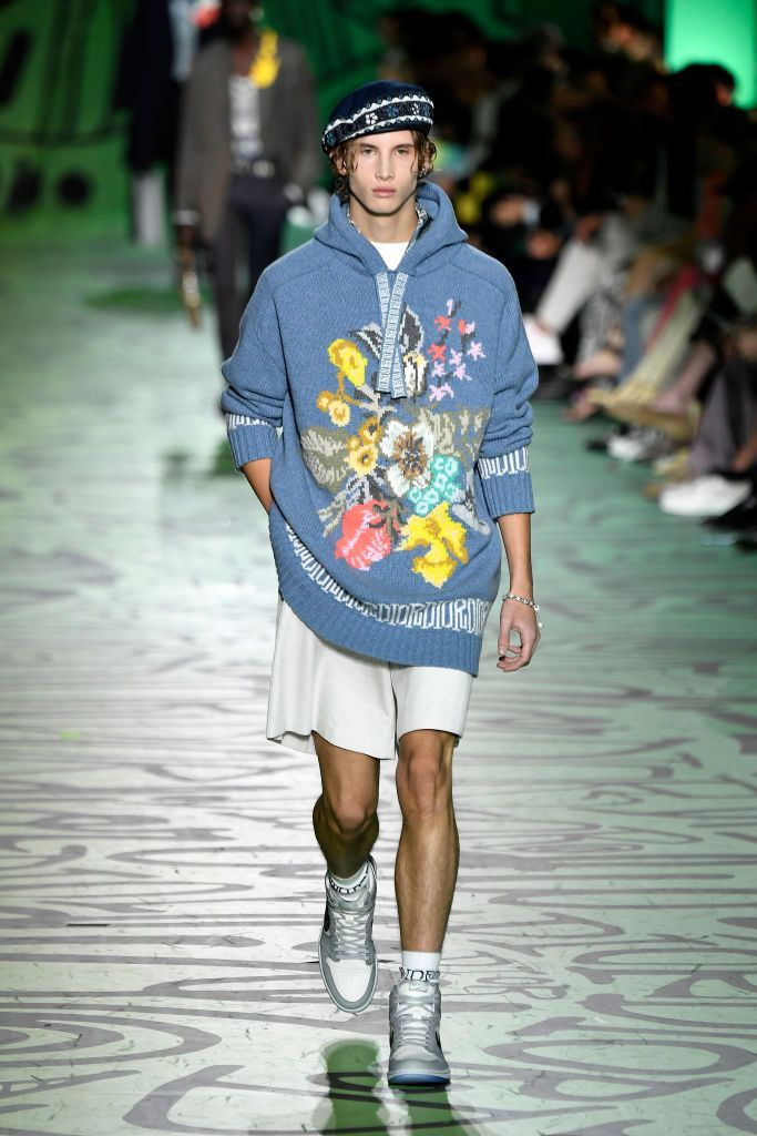 Art Basel Miami Christian Dior MIAMI, FLORIDA - DECEMBER 03: A model walks the runway at Dior Men's Pre-Fall 2020 Runway Show on December 03, 2019 in Miami, Florida. (Photo by Frazer Harrison/Getty Images)