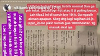 Ia pun sempat ngamuk-ngamuk di instagram dan mengunggah tagihan tersebut. Dok. Instagram Nikita Mirzani