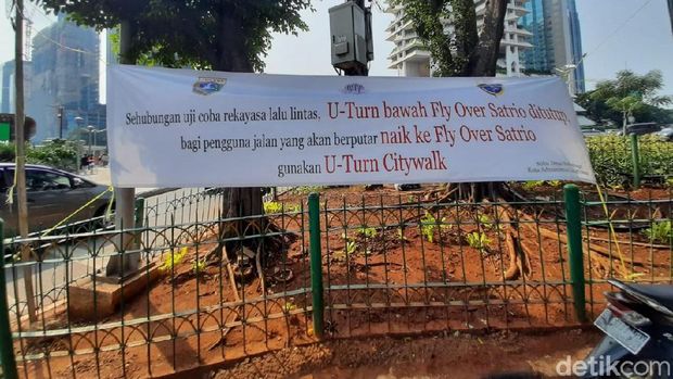 Sosialisasi Dulu, U-Turn Jl Satrio Jaksel Masih Bisa Dilintasi