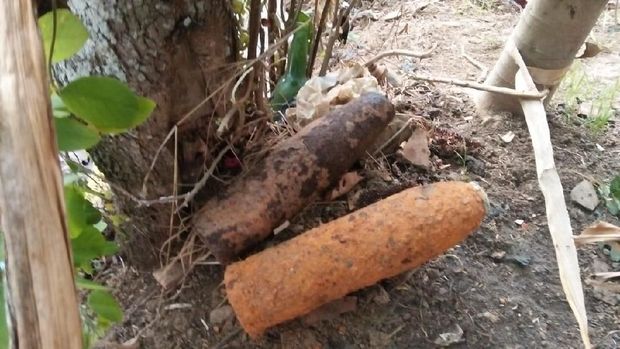 Petani Temukan 2 Bom Mortir di Sawah Cipeundeuy Bandung Barat