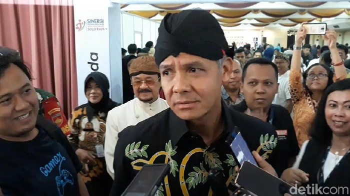 Gubernur Jateng, Ganjar Pranowo, Solo, Kamis (5/12/2019).