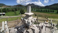 Candi Sembadra pun dilakukan pemugaran. Ada perbaikan di bagian atap setinggi dua meter. yakni tingkat dua dan tingkat tiga. (dok. Istimewa)