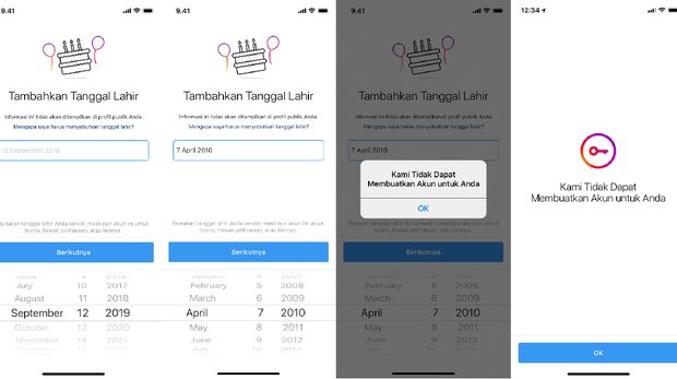 Instagram resmi membatasi usia pengguna setidakya berusia minimum 13 tahun.