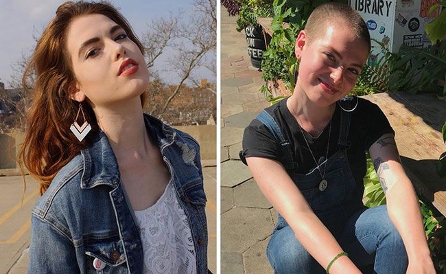 Meskipun tak lagi memiliki rambut panjang yang indah, wanita ini tetap terlihat cantik. Dia memutuskan menyumbangkan semua rambutnya untuk amal hingga berpenampilan botak. Foto: Dok. Boredpanda, Instagram, Reddit