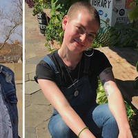 Meskipun tak lagi memiliki rambut panjang yang indah, wanita ini tetap terlihat cantik. Dia memutuskan menyumbangkan semua rambutnya untuk amal hingga berpenampilan botak. Foto: Dok. Boredpanda, Instagram, Reddit