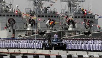 Upacara Hari Armada RI berlangsung di Pondok Dayung, Jakarta Utara, Kamis (5/12/2019).