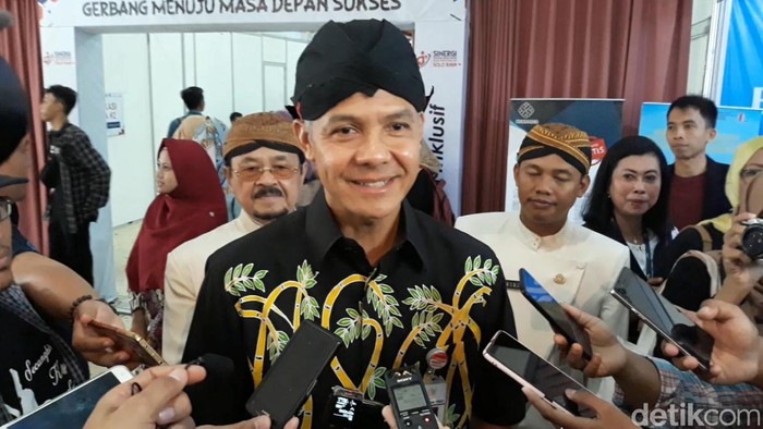 Gubernur Jateng, Ganjar Pranowo, Solo, Kamis (5/12/2019).