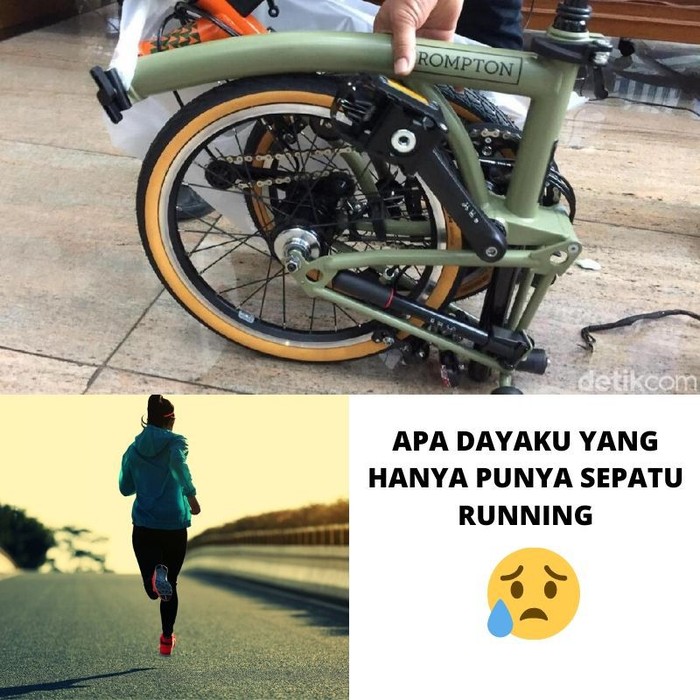 Meme Sepeda  Brompton  yang Buktikan Kadang Sehat Emang 