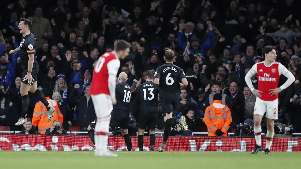 Arsenal dikalahkan Brighton & Hove Albion di lanjutan Liga Inggris (Foto: AP Photo/Frank Augstein)