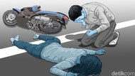 Adu Banteng Motor vs Motor di Leuwisadeng Bogor, 3 Orang Luka-luka