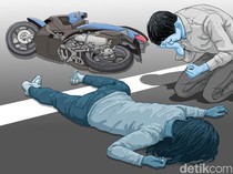 Pemotor Wanita Bonceng 3 di Palopo Tabrak Truk, Sopir Diamankan Polisi