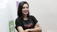 Indah Permatasari saat berkunjung ke kantor detikcom, Jakarta Selatan belum lama ini.