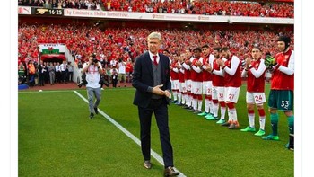 Netizen ini menyesalkan dulu Arsene Wenger diperlakukan kurang baik. Foto: istimewa