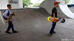 Melihat Skatepark di Kolong Flyover Pasar Rebo yang Hampir Rampung