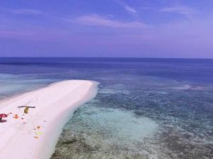 Potret Pasir Timbul Cantik di Gusung Tallu Balabakang