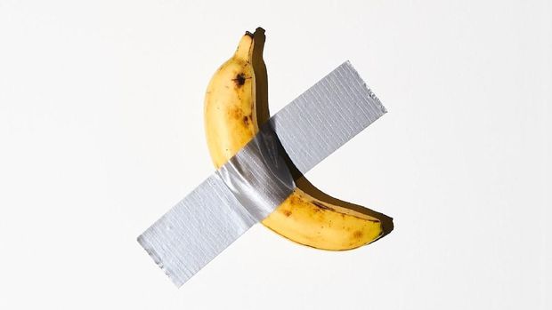 Karya seni pisang 'The Comedian' yang terjual Rp 1,68 miliar di Art Basel Miami