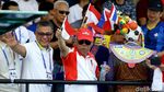 Asyiknya Menteri PUPR Saat Nonton Tenis Indonesia vs Thailand