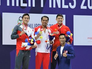 Siman Sudartawa Raih Emas Sekaligus Pertajam Rekor SEA Games