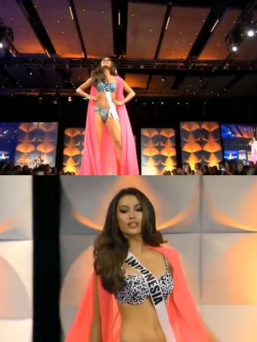 Terpeleset, Puteri Indonesia Ini Tetap Anggun di Penjurian Miss Universe 2019