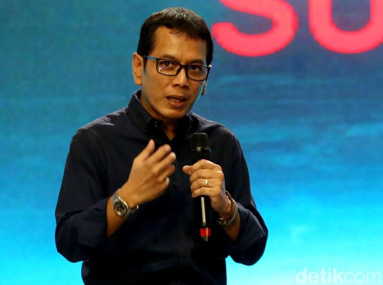 Gaya Wishnutama Saat Hadiri Telkomsel The Nextdev Summit 2019