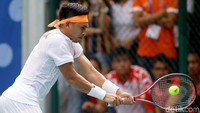 Aldila/Christopher mengalahkan wakil Thailand dalam pertarungan tiga set engan skor akhir 4-6, 6-4, 10-8.