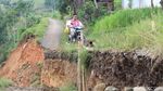 Ini Penampakan Pergerakan Tanah di Bandung Barat
