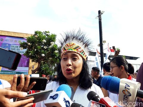 Menteri PPPA, I Gusti Ayu Bintang (Rahel/detikcom)