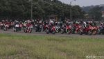 Gading Marten dan Ratusan Bikers Honda Jajal Sirkuit Sentul