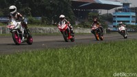 Kegiatan ini menjadi ajang bagi para pecinta kecepatan sepeda motor Honda.