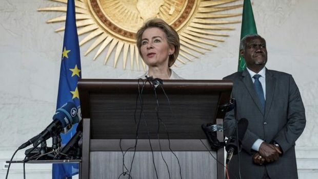 Presiden Komite Eropa Ursula von Der Leyen mengunjungi markas Uni Afrika di Etiopia.
