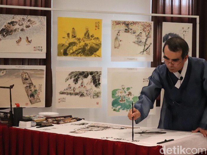 meditasi pernapasan zen painting