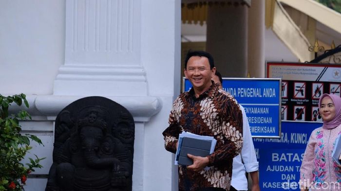 Foto: Ahok ke Istana (Andhika Prasetia/detikcom)