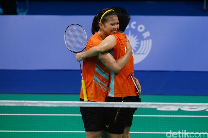 Indonesia menambah pundi-pundi medali emas SEA Games 2019 dari cabang bulutangkis. Greysia Polii/Apriyani Rahayu jadi juara di nomor ganda putri.