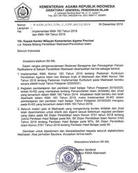 Viral Surat Tarik Materi Ujian Khilafah di Madrasah, Ini Penjelasan Kemenag