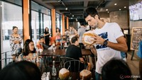 Ini merupakan kunjungan pertama Djokovic ke Indonesia dan mengaku menikmati Bali. Ia pun tak menutup kemungkinan untuk kembali. (Foto: Liga Tennis)