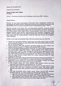 Eks Presdir Lippo Cikarang Tersangka Meikarta Kirim Surat ke Jokowi