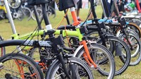 Ketua Asosiasi Pengusaha Sepeda Indonesia (Apsindo) Eko Wibowo Utomo mengungkapkan, kondisi terkini sepeda Brompton yang sempat booming. Dia mengatakan, kini harga sepeda itu turun hingga 20%. Ari Saputra/detikcom